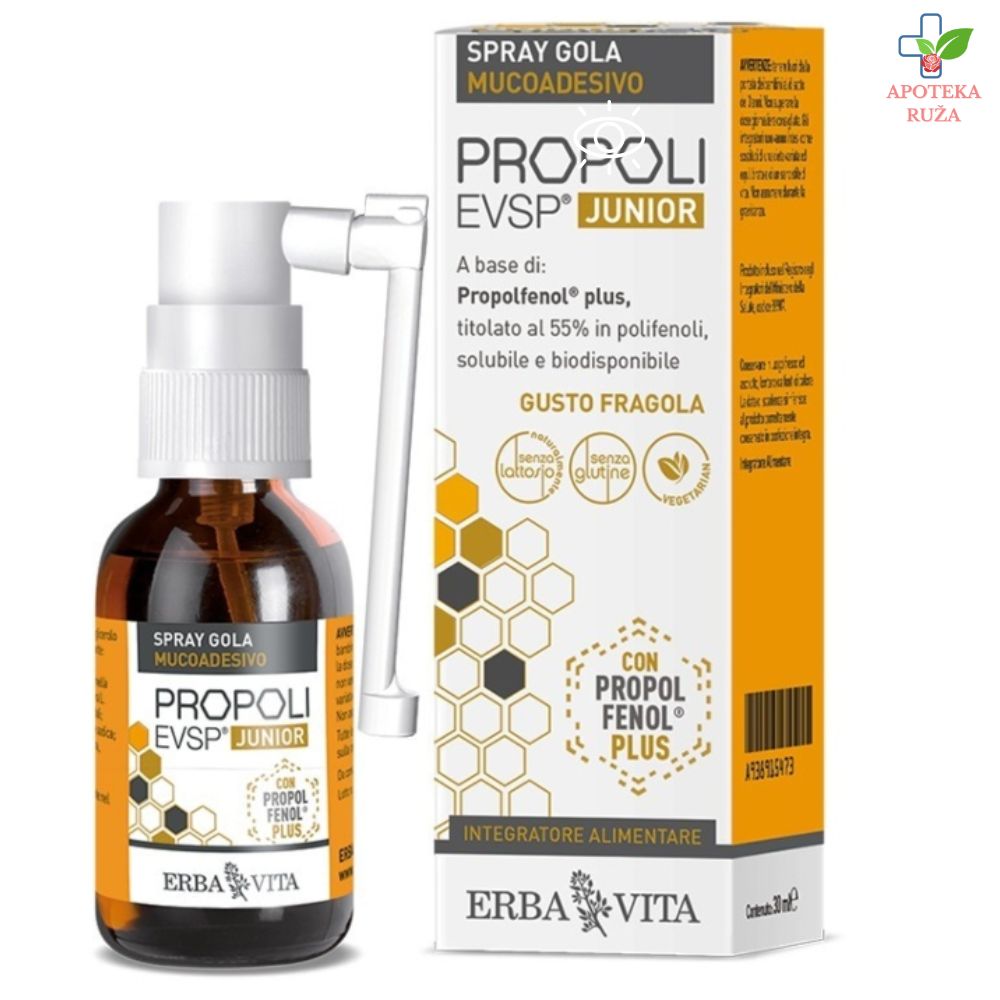 ErbaVita Propolis EVSP Junior sprej za grlo 20ml