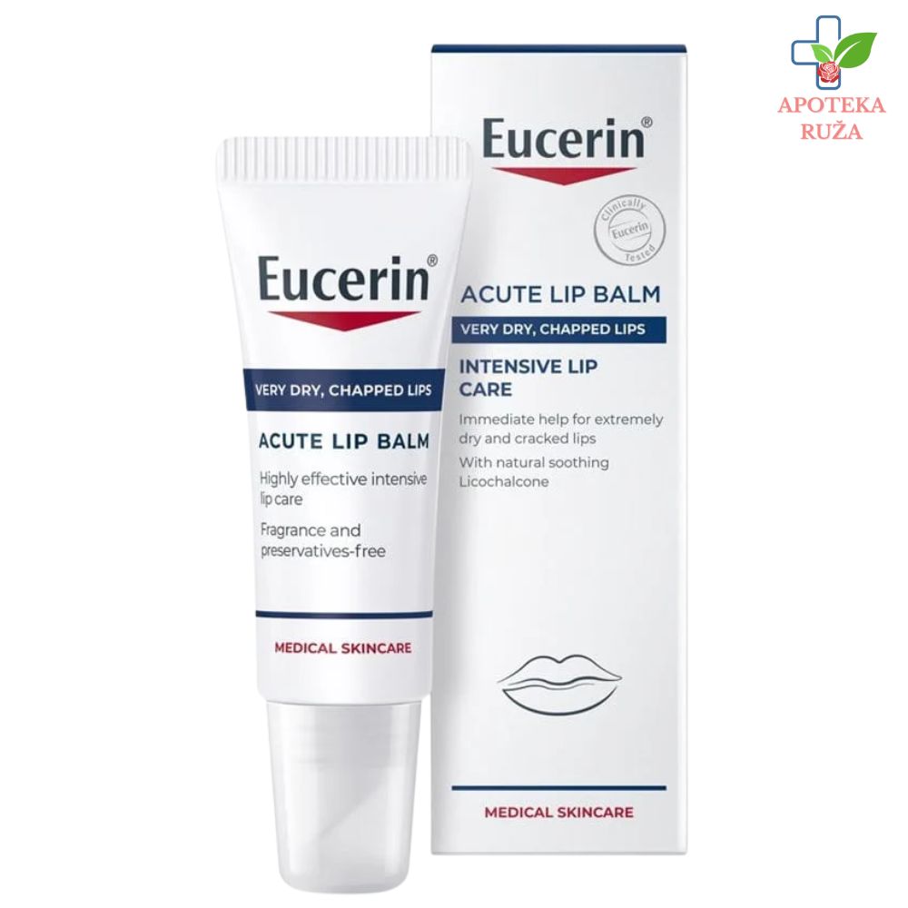 Eucerin Balsam za ekstra suve usne 10ml 63641