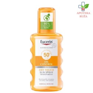 Eucerin Oil Control Dry Touch sprej za zaštitu osetljive kože od sunca SPF 50+ 200ml 63907