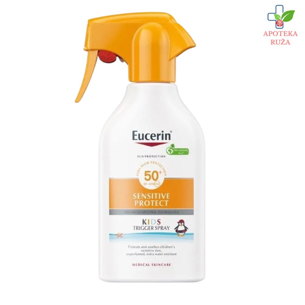 Eucerin Sprej na pumpicu za zaštitu osetljive dečje kože od sunca SPF 50+ 250ml 63442