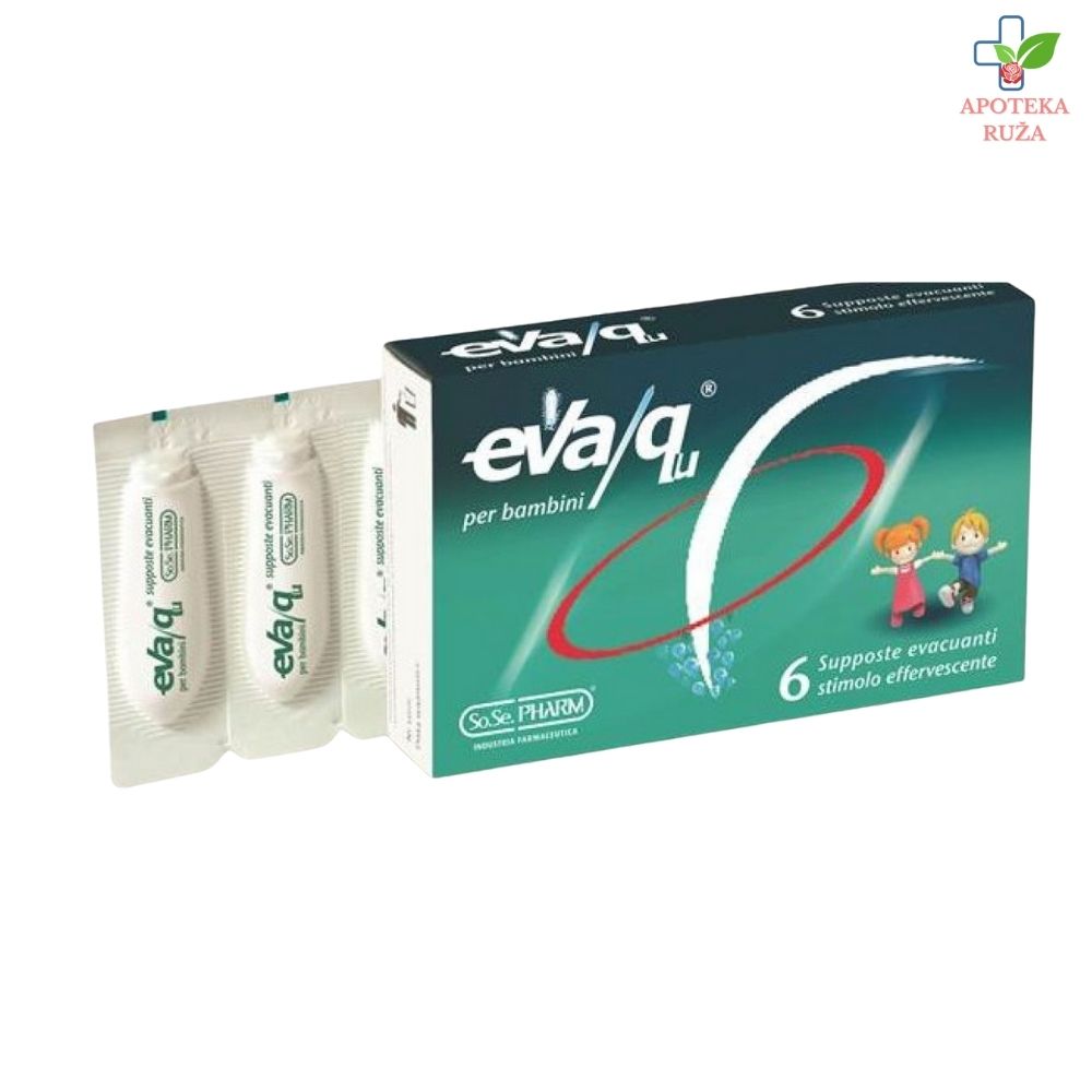 Eva Qu za decu – čepići za pražnjenje 6 supozitorija (čepića)