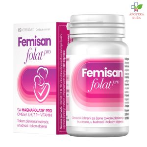 Femisan Folat tokom planiranja trudnoće, u trudnoći i tokom dojenja 30 kapsula
