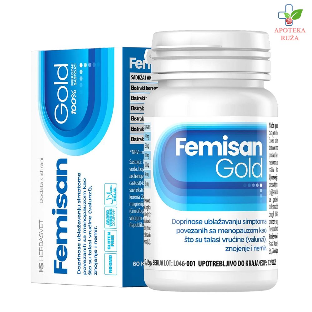 Femisan Gold protiv simptoma menopauze 60 kapsula