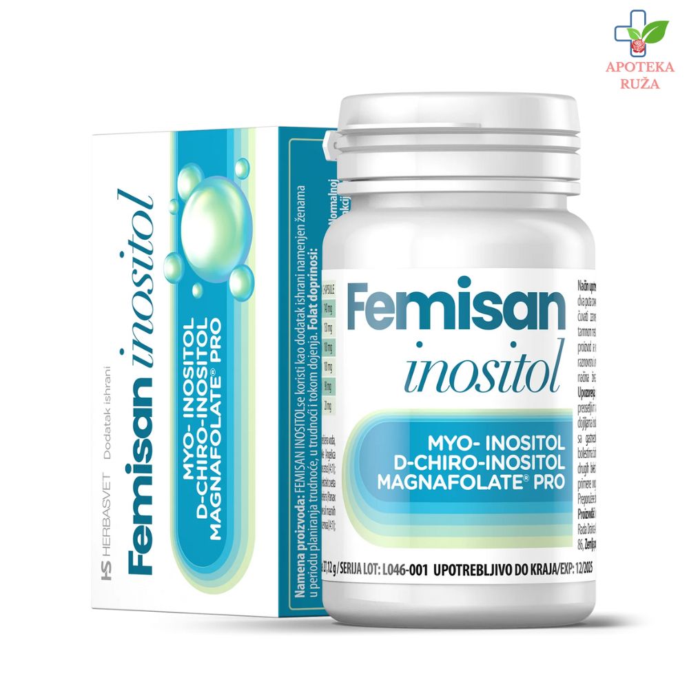 Femisan Inositol za terapiju insulinske rezistencije i policističnih jajnika 60 kapsula