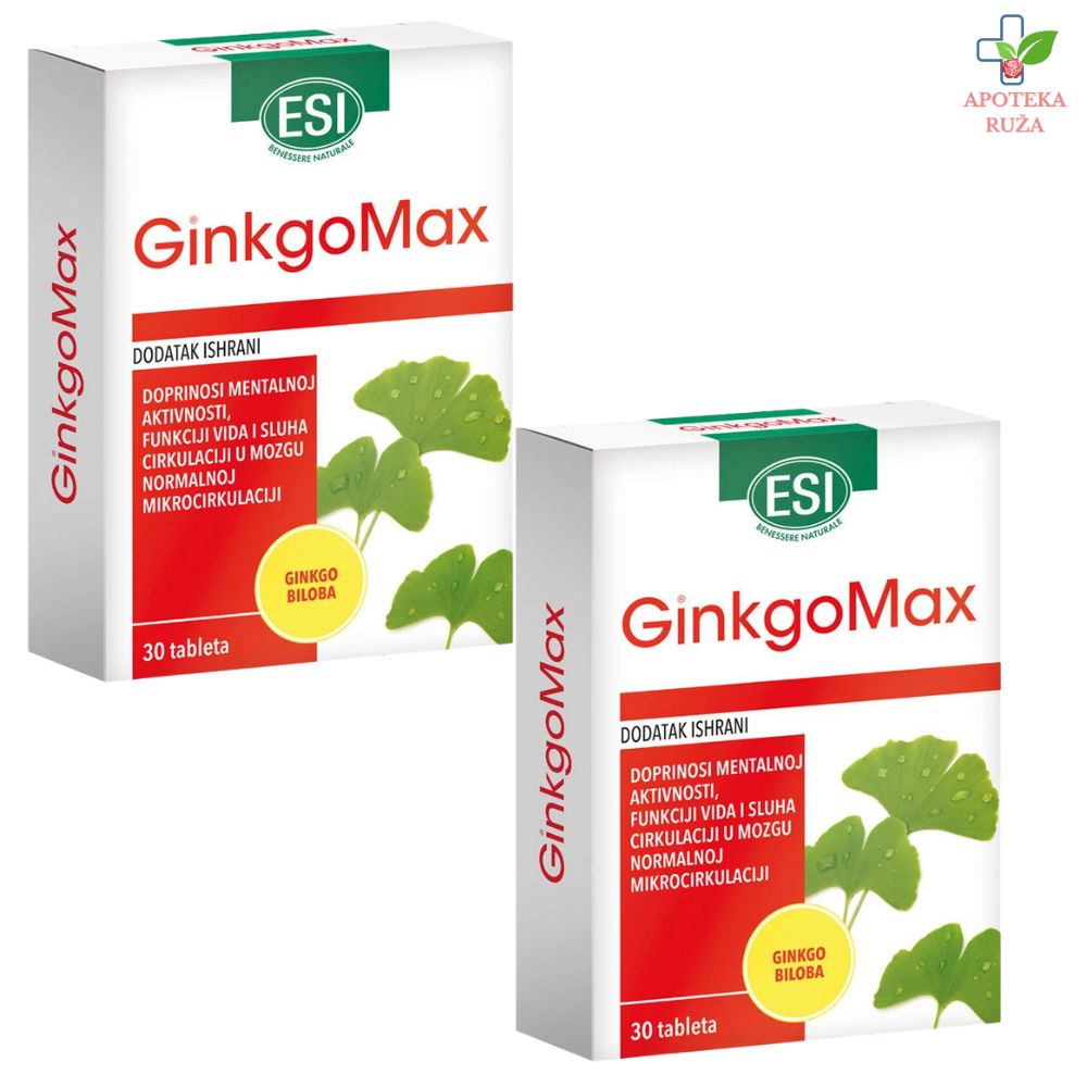Ginkgomax za bolje pamćenje i koncentraciju 30 tableta DUO PACK
