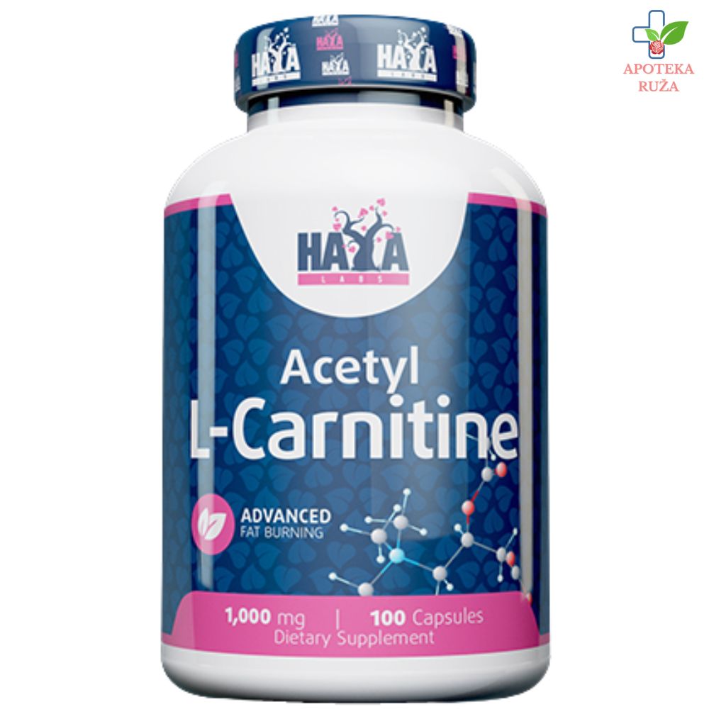 Haya Acetyl L-Carnitine 1000 mg- 100 kapsula Acetyl L-Carnitine 1000 mg – 100 kapsula