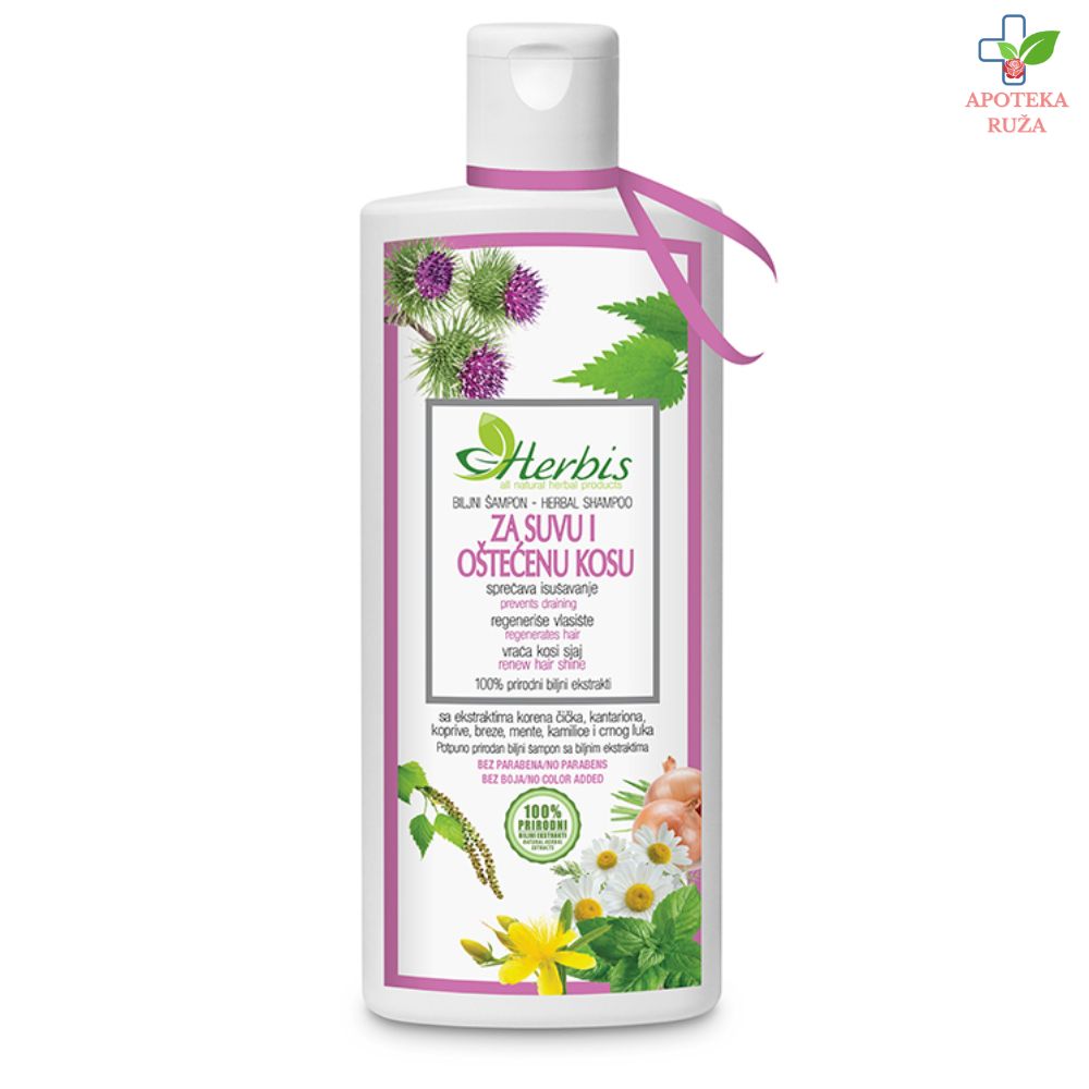 Herbis šampon za suvu i oštećenu kosu 200ml