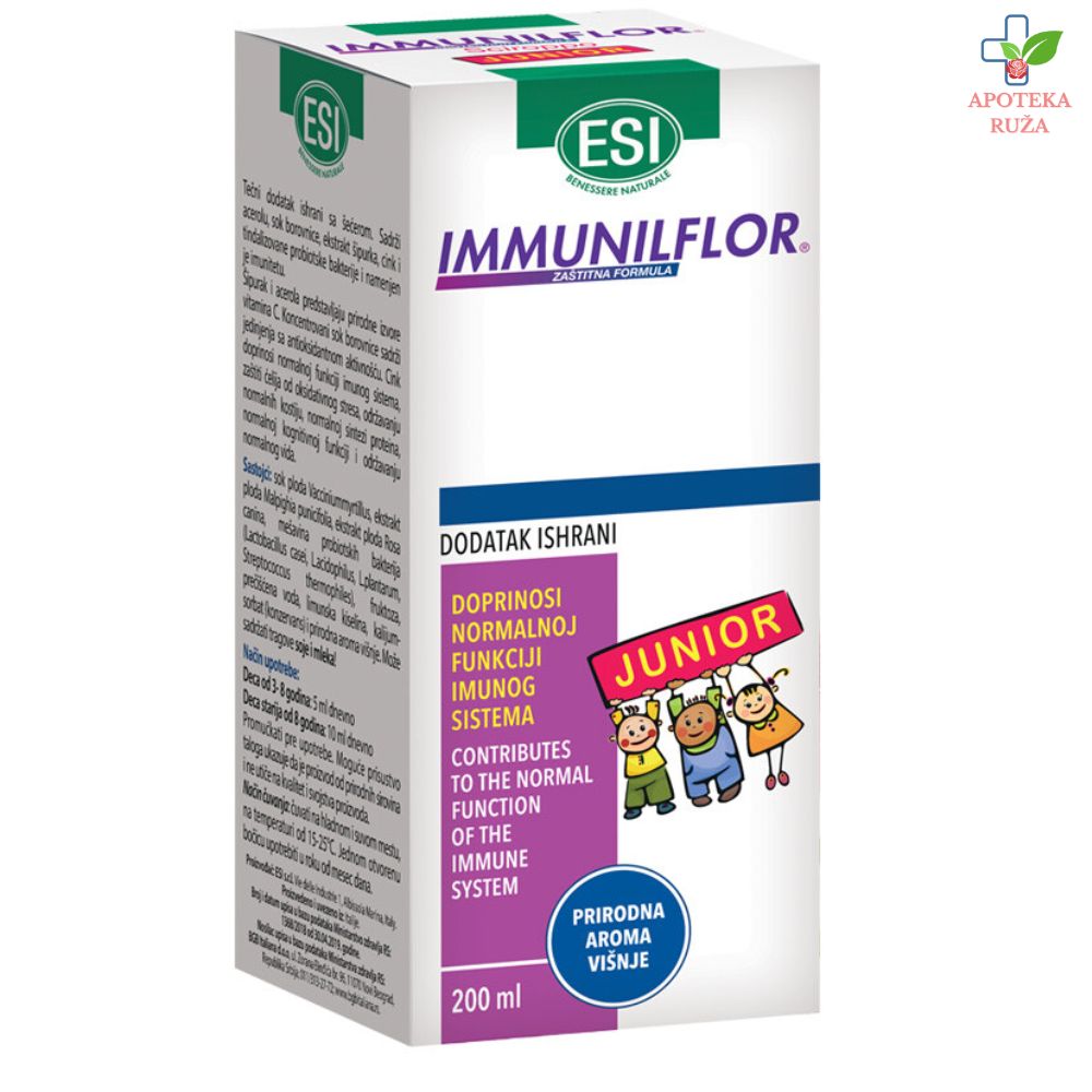 Immunilflor Junior sirup za imunitet kod dece 3+ 200ml