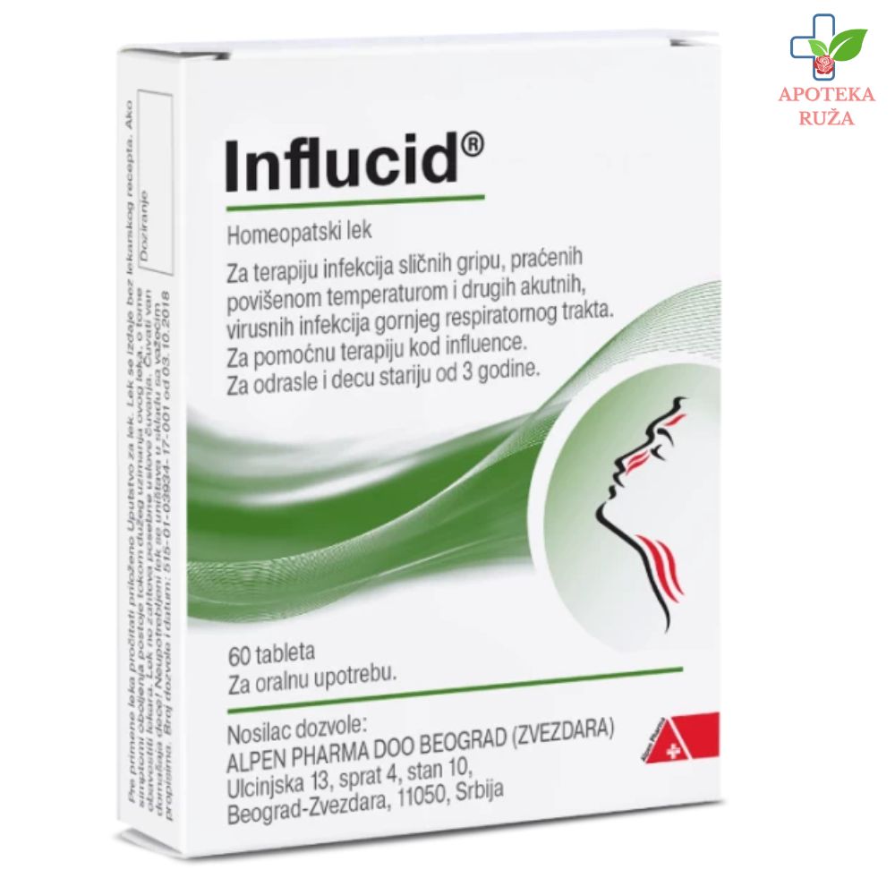 Influcid protiv prehlade i gripa 60 tableta