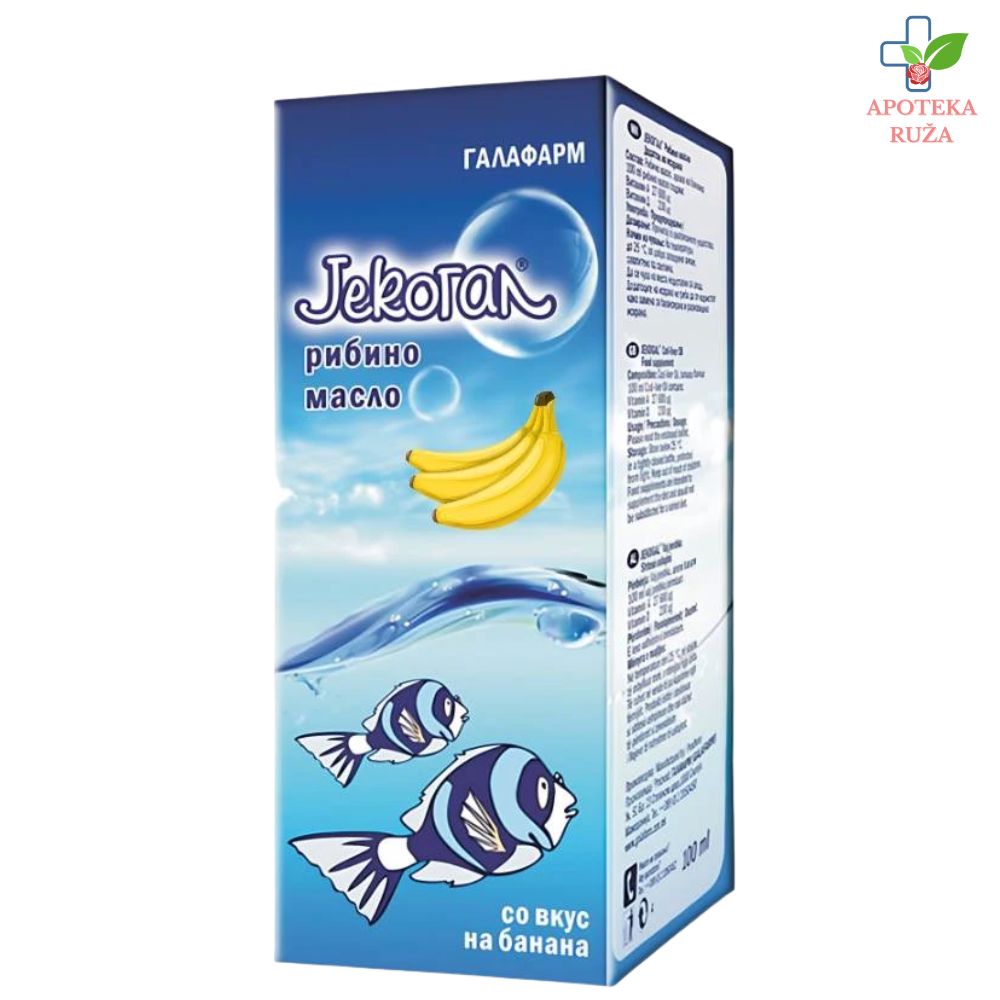 Jekogal riblje ulje sa ukusom banana 100ml