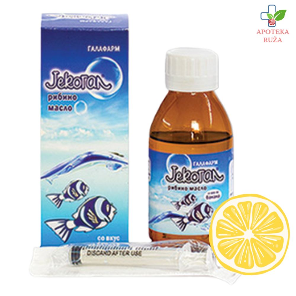 Jekogal riblje ulje sa ukusom limuna 100ml