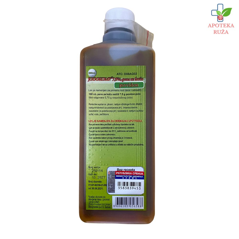 Jodokomp pena 7,5% 500ml