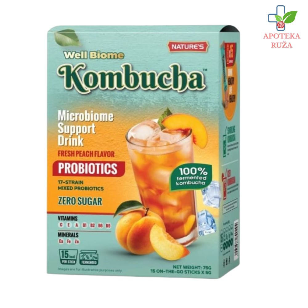 Kombuha Breskva za čišćenje organizma i imunitet 15 kesica