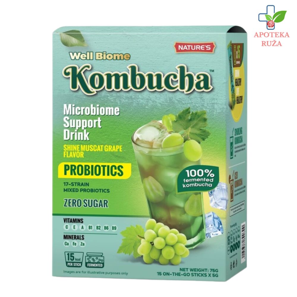 Kombuha Muskat grožđe za čišćenje organizma i imunitet 15 kesica
