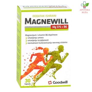 MagneWill Mg 375+ Vitamin B6 30 kapsula