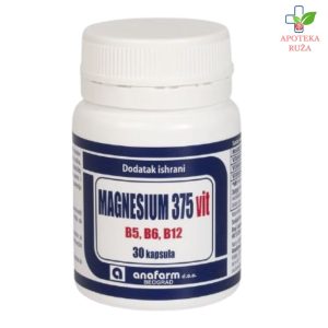 Magnezijum 375mg + B vitamini Anafarm 30 kapsula