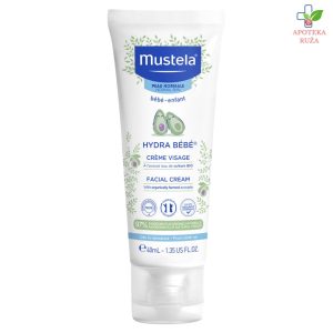 Mustela Hydra Bebe krema za lice sa organskim avokadom 40ml