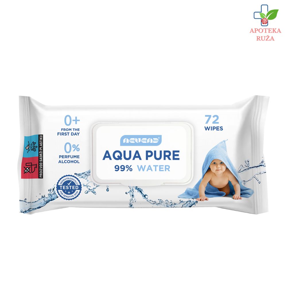 Nevena Aqua vlažne maramice 72 komada