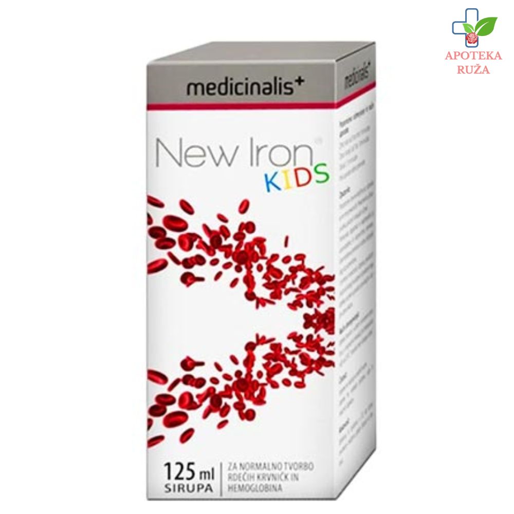 New Iron Kids sirup (dvožđe bisglicinat) za decu 3+125ml