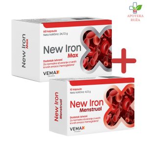 New Iron Max 60 kapsula + New Iron Menstrual 10 kapsula