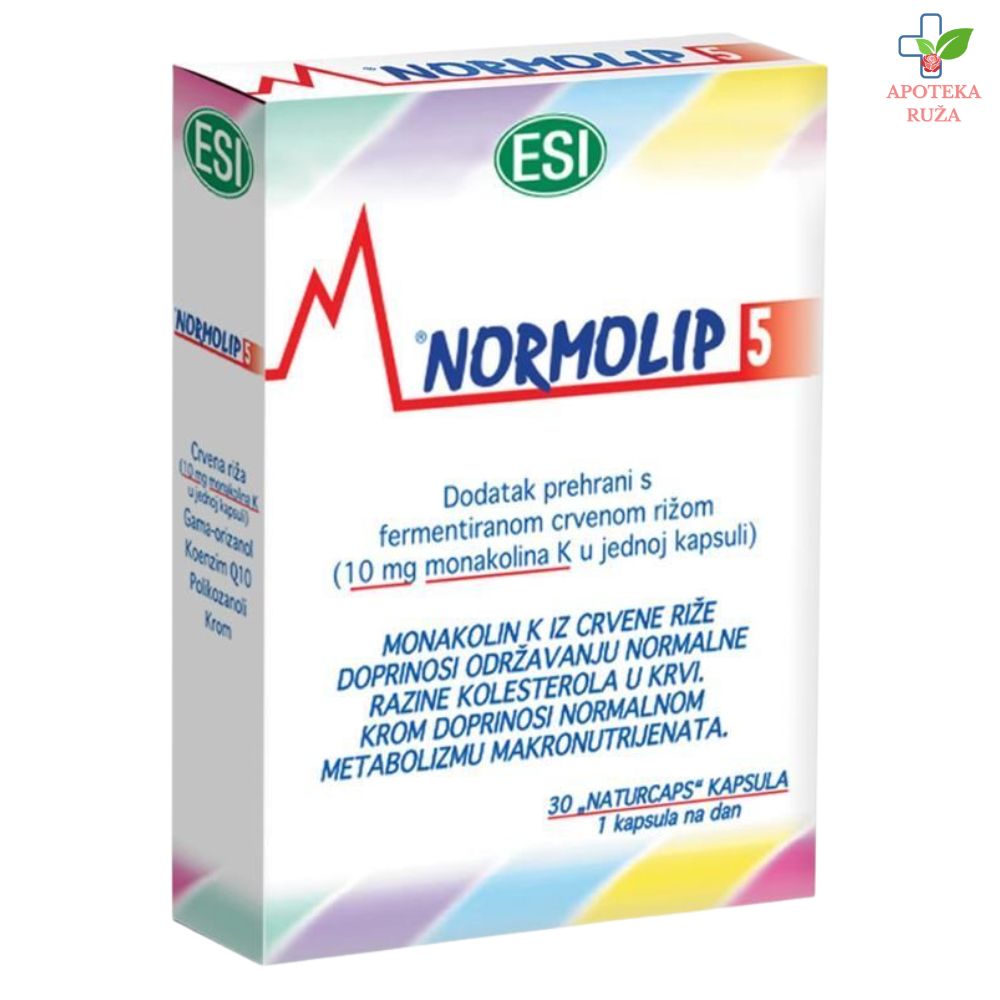 Normolip 5 za rgulisanje holesterola i triglicerida 30 kapsula
