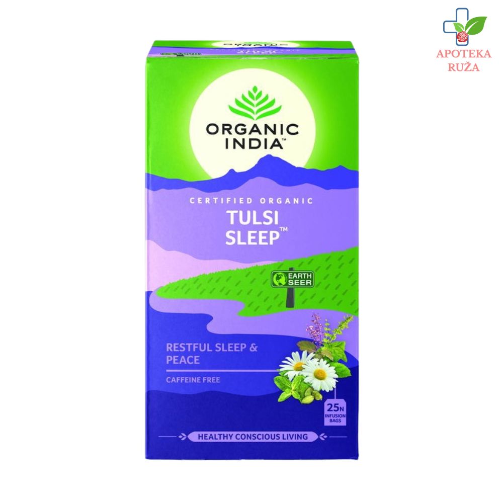 Organic India Tulsi Sleep protiv stresa, za opuštanje i miran san 25 kesica