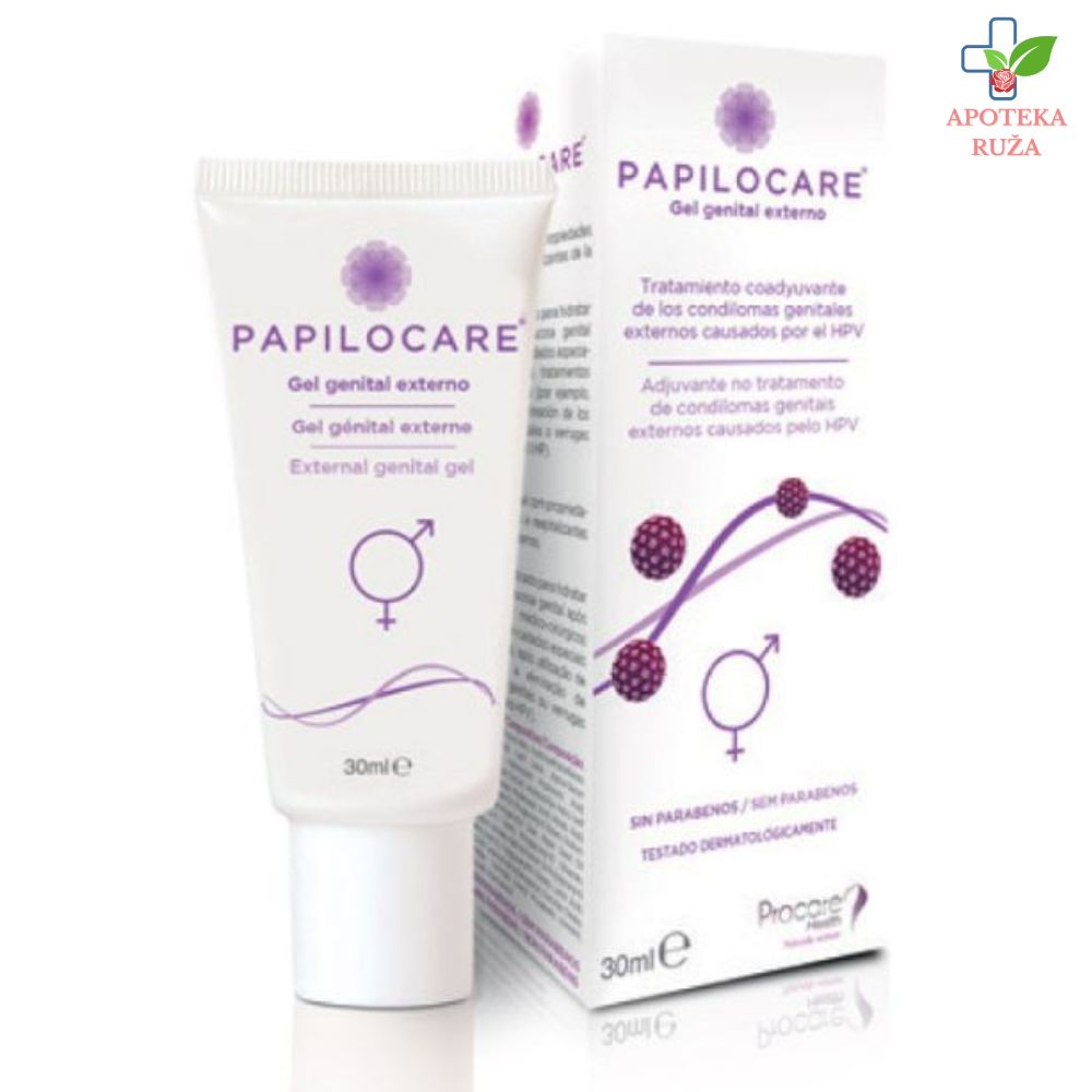 Papilocare External Intimni genitalni gel za obnovu vaginalne sluzokože 30ml