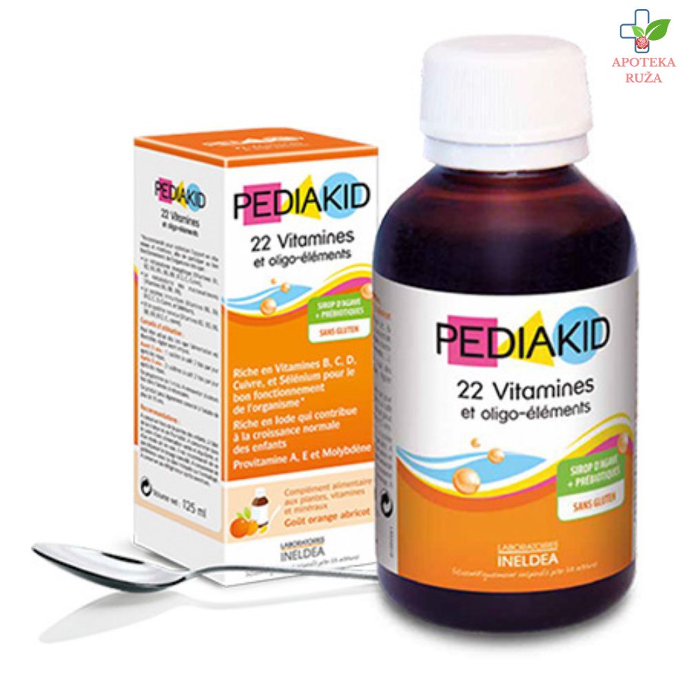 Pediakid sirup 22 vitamina i minerala za decu 3+ 125ml