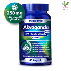 Strong Nature Ašvaganda protiv stresa 250mg 60 kapsula