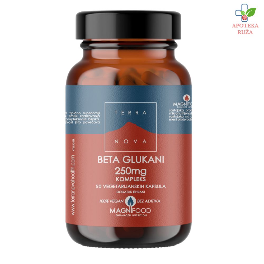Terranova Beta glukani 250mg kompleks 50 kapsula
