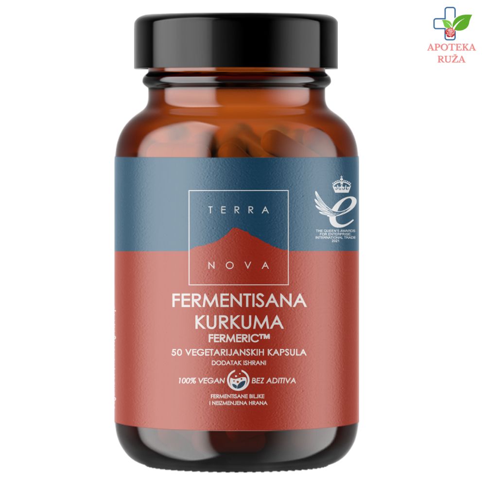 Terranova Fermentisana kurkuma 50 kapsula