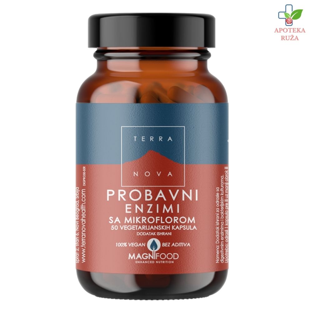 Terranova Probavni enzimi kompleks (sa mikroflorom) 50 kapsula