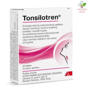 Tonsilotren protiv upale krajnika i bola u grlu 40 tableta