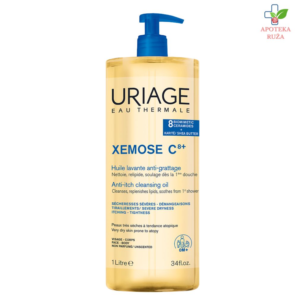 Uriage Xemose C8+ Ulje za kupanje 1000ml