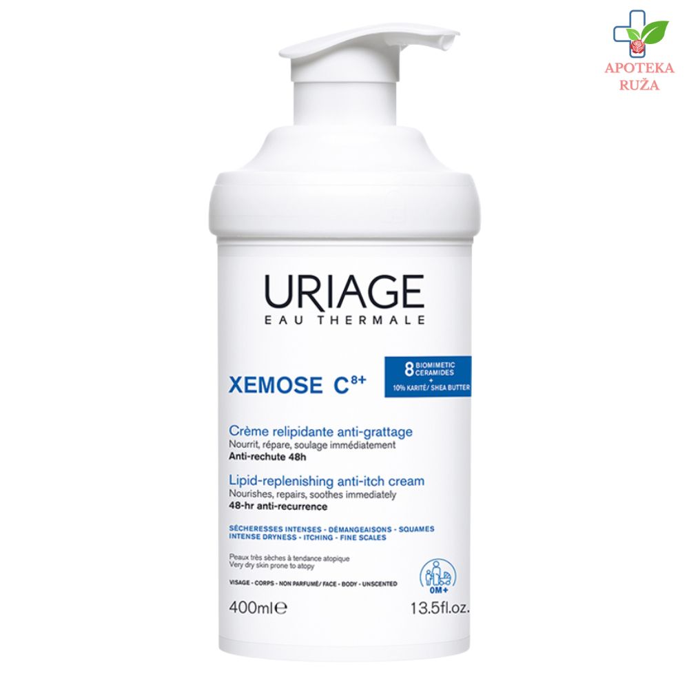 Uriage Xemose C8+ krema za obnavljanje lipida protiv svraba 400ml