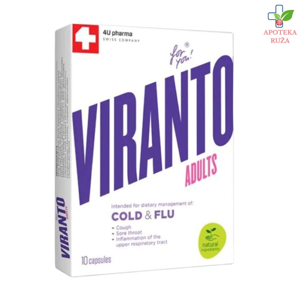 Viranto Adult protiv prehlade i gripa 10 kapsula