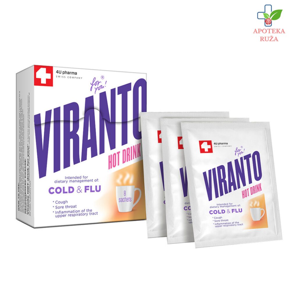 Viranto Hot Drink protiv prehlade i gripa 8 kesica