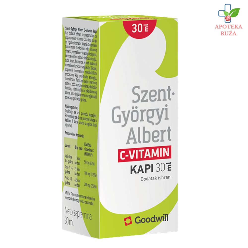 Vitamin C kapi pogodne za odojčad od 4+ meseca 30ml