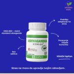 Ašvaganda KSM-66 protiv stresa i psihičke napetosti Anafarm 60 kapsula