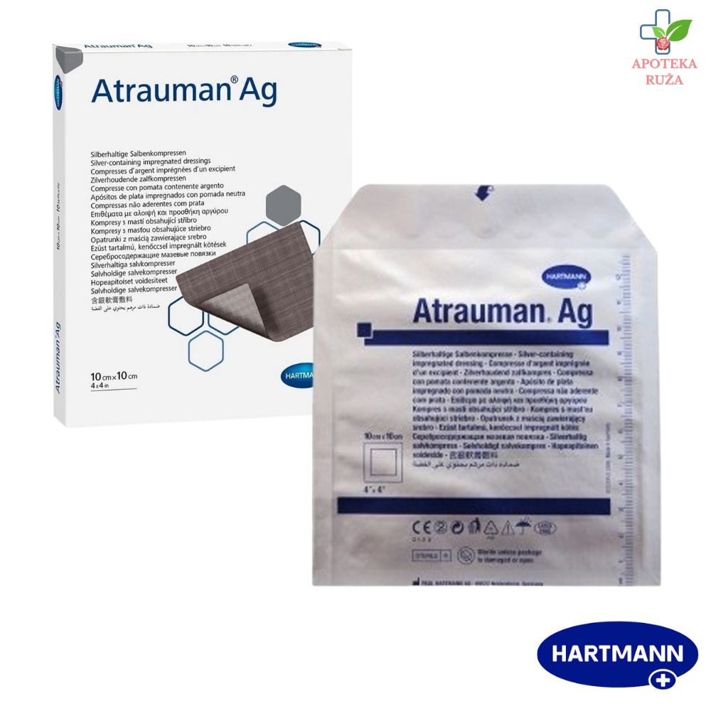 Atrauman Ag – gaza sa srebrom 10cm x 10cm 1 komad