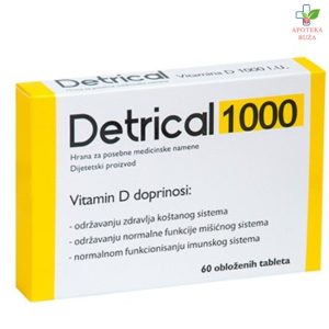 Detrical 1000 - Vitamin D3 1000 IU 60 tableta