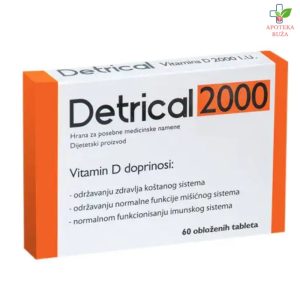 Detrical 2000 - Vitamin D3 2000 IU 60 tableta