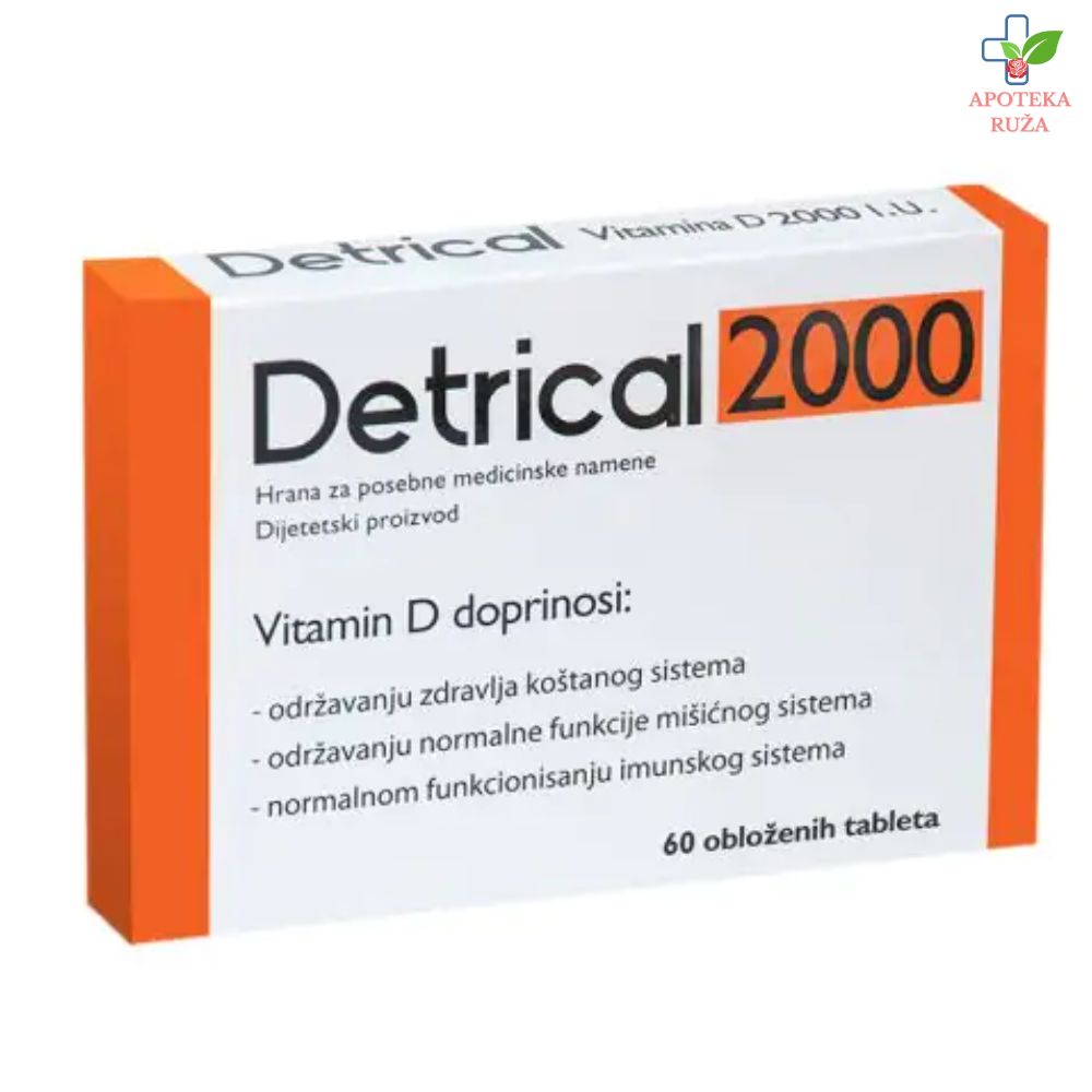 Detrical 2000 – Vitamin D3 2000 IU 60 tableta