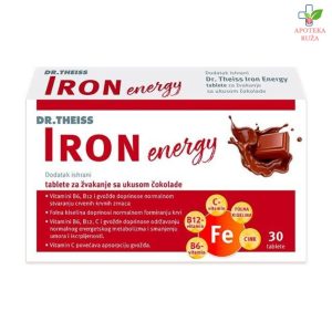 Dr Theiss Iron Energy - gvožđe 30 tableta za žvakanje sa ukusom čokolade