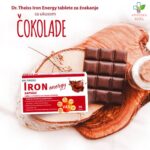 Dr Theiss Iron Energy – gvožđe 30 tableta za žvakanje sa ukusom čokolade