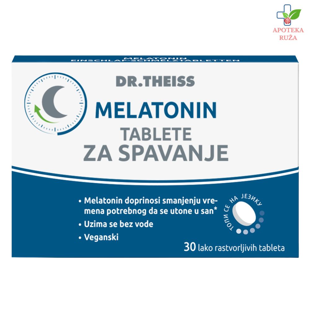 Dr Theiss Melatonin za brže uspavljivanje i kvalitetniji san 30 tableta