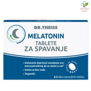 Dr Theiss Melatonin za brže uspavljivanje i kvalitetniji san 60 tableta