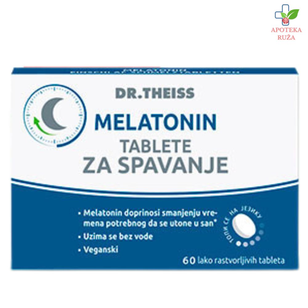 Dr Theiss Melatonin za brže uspavljivanje i kvalitetniji san 60 tableta