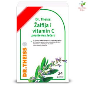 Dr Theiss žalfija i vitamin C 24 pastile BEZ ŠEĆERA