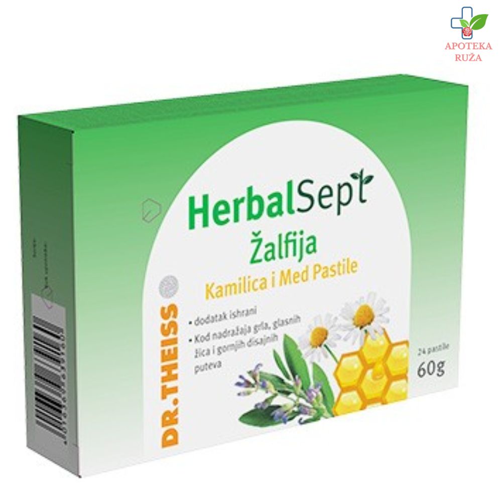 Dr Theiss žalfija, med i kamilica 24 pastile